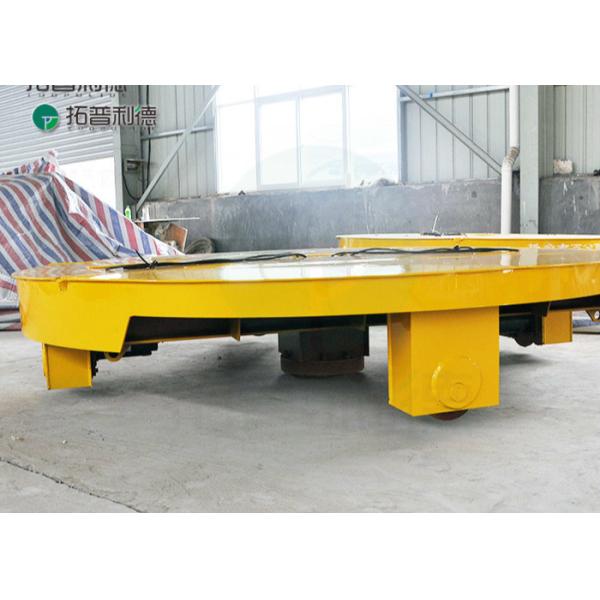 Painting booth using electric rail transfer turntable mounted on transfer car