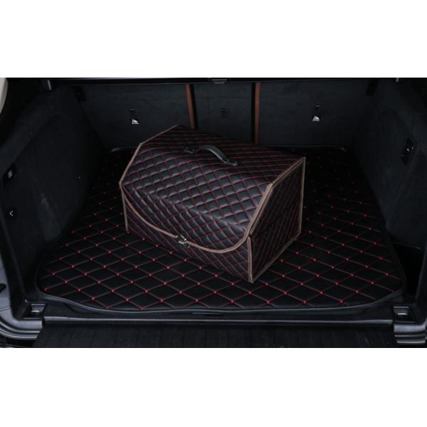 Waterproof Strong Patent Pu Leather Car Trunk Organizer large trunk organizer