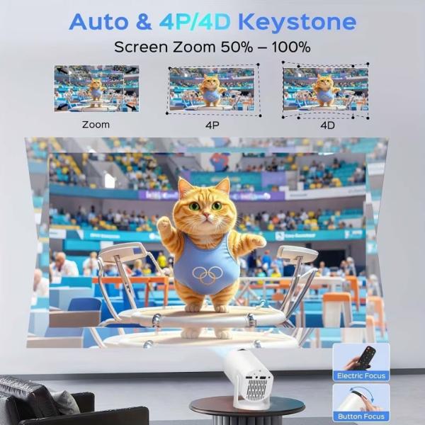 J2 Super Mini Freestyle HD Projector 720P Video Portable Smart Projector