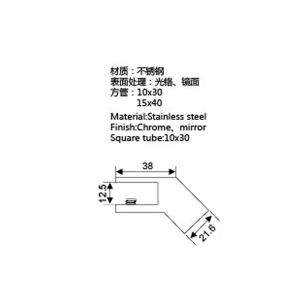 Anti Rust Stainless Steel Glass Clamps , Elegant Outlook Frameless Glass