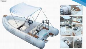 China Lightweight Rib Inflatable Boat , Inflatable Tender Boats With UV Resistant Cushion on sale