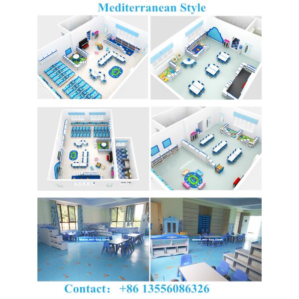 High quality and Luxury International Preschool Kindergarten Reading Room Library Furniture Sets