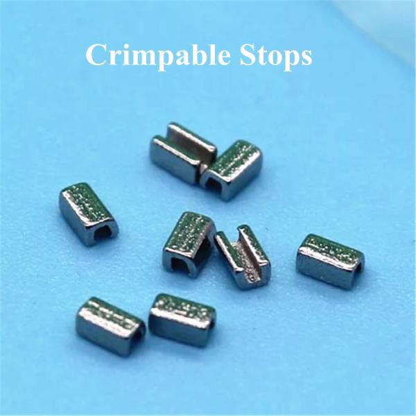 MFDS Approved 10pcs/Pack Lingual Button Crimpable Hooks Orthodontic Mini Stop Crimpable Stop Certification ce MFDS Standard
