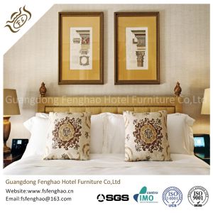European Style Villa / Resort Hotel Bedroom Furniture Sets Solid Wooden Frame