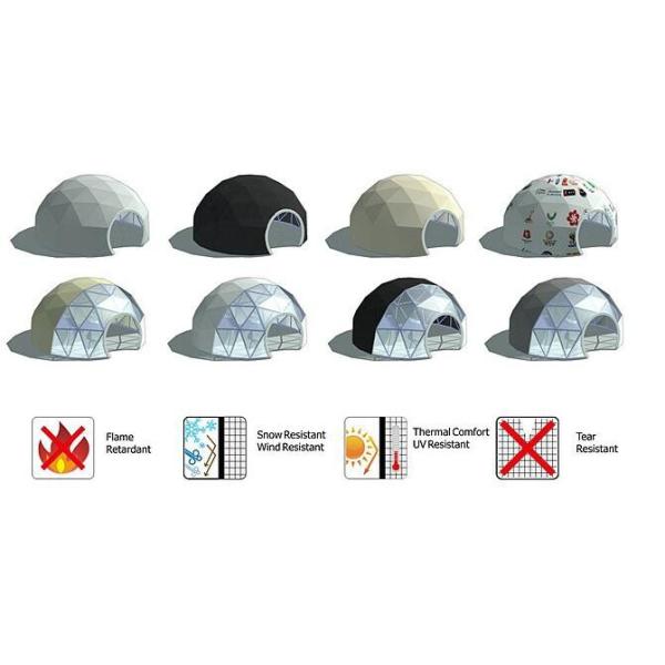 4M - 10M PVC Cover Metal Frame Garden Clear Geodesic Dome Tent For Sale Dome Party Tents