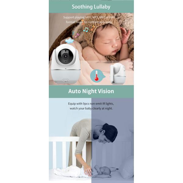 5inch Wifi 720P Baby Monitor Waterproof Audio Video Health Indoor Camera Monitor