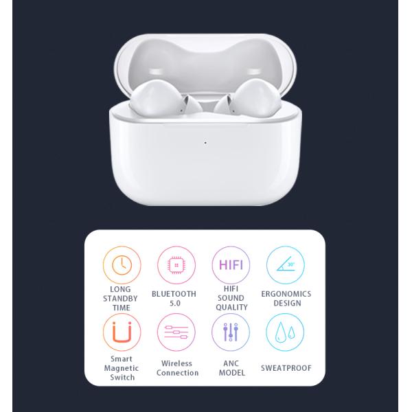 Bluetooth 5.0 Waterproof True Wireless Earbuds Black Color OEM ODM