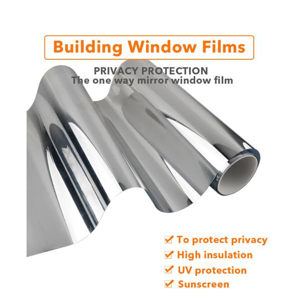 Building Window Tint Film House Decoration One Way Mirror Building Solar Window Film