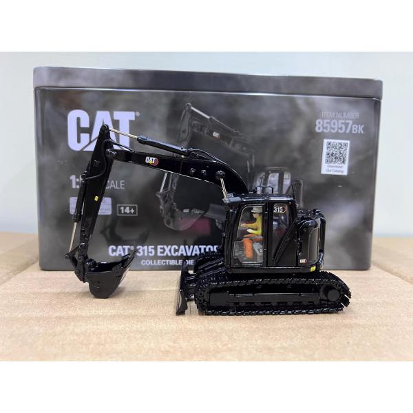 Black CAT 315 Excavator 1:50 Die-Cast Model Collectible Engineering Vehicle