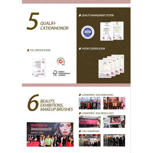 267A68107 7pcs Makeup Brush Set Private Label Luxury Animal Hair Makeup Brush Set