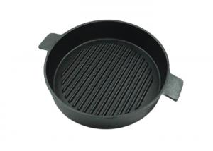 China OEM ODM Cast Iron Frying Pan 24.5/26.5cm BSCI For Induction Stove Tops on sale