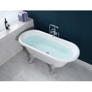 Buy cheap Modern White Acrylic Freestanding Bathtub 67 Inches from wholesalers