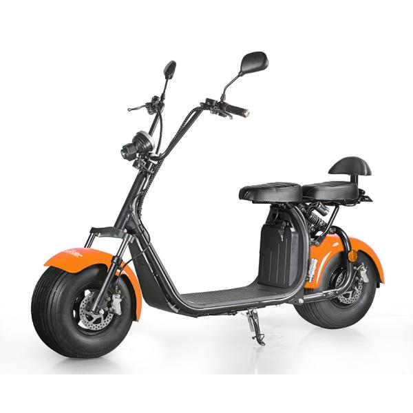 EcoRider 2 Wheel Electric Scooter Big Battery Power 60v 1500w Front Shock Absorber Citycoco