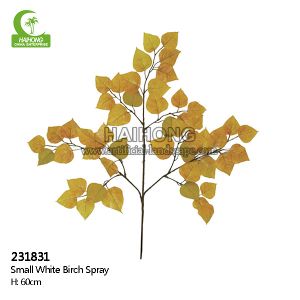 Fire Retardant 60cm Height Artificial Tree Branches , Artificial Birch Leaves