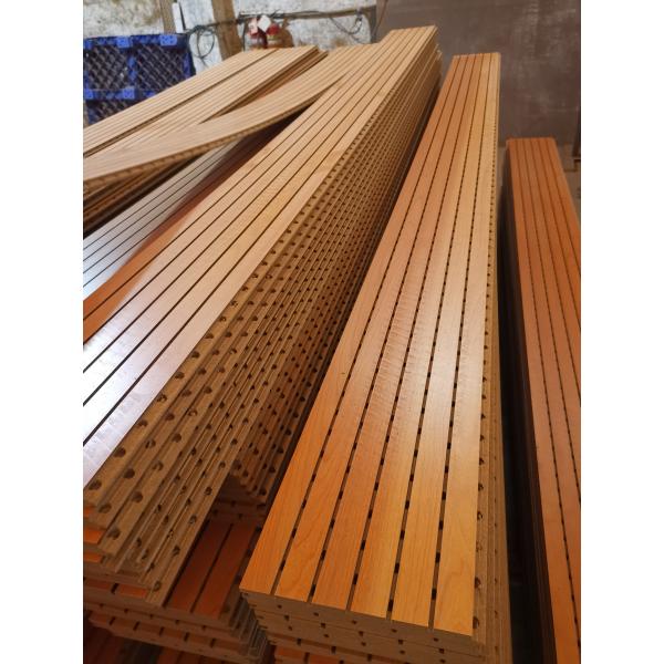 MASTER ACOUSTIC Groove Wall Varnish Veneer Wooden Painted Slot Board Decorative Acoustic Grooved Panel