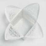 Customized Pantone Color 2012 individual White Laser Cut Cupcake Wrappers cups