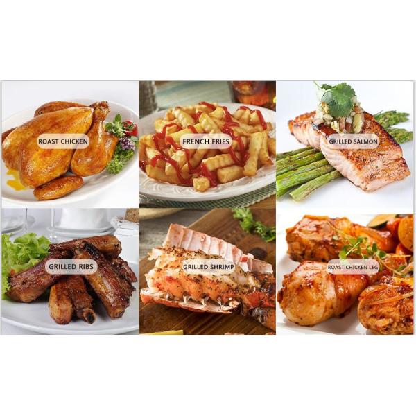 Orange 11L Hot Air Fryer Oven PP & Steel Material With Big Digital Screen