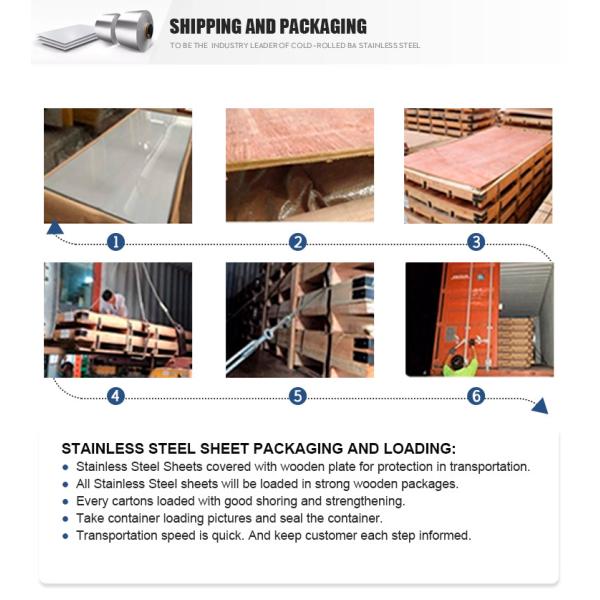 4ftX8ft 304 BA Grade Cold Rolled Stainless Steel Sheet 1.5 Mm 0.6mm