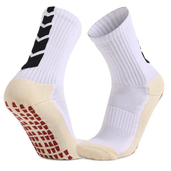 Non Slip Knee High Cotton Nylon Soccer Grip Socks for Athletic Football Custom Design