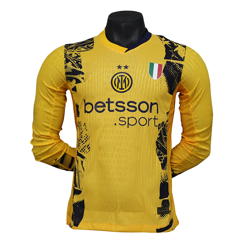 Inter Milan 2024-2025 Away Player Jersey - Long Sleeve Customizable