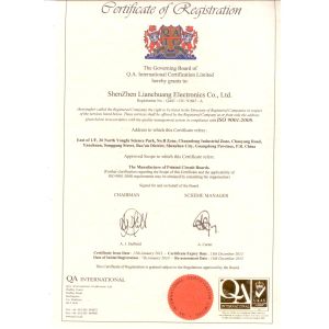 Shen Zhen Hui Trade Industry Co., Ltd. Certifications