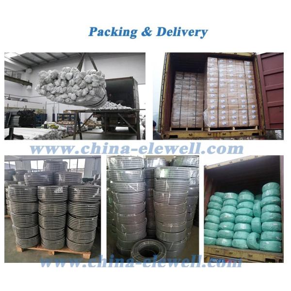 3/8"-4"Electrical Fitting Black Pvc-coated Metal Flexible Conduit