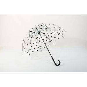 POE Clear Mini See Through Umbrella Children Straight Handle Lightweight