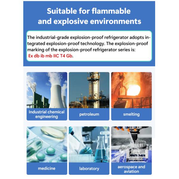 Industrial Lab Single Door Single Temperature Explosion-proof Refrigerator Laboratory Sample Refrigerated Storage Refrigerator