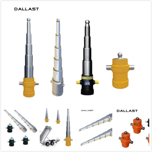 Custom Telescopic Hydraulic Ram Long Stroke One Way Welded Electric Piston Rod