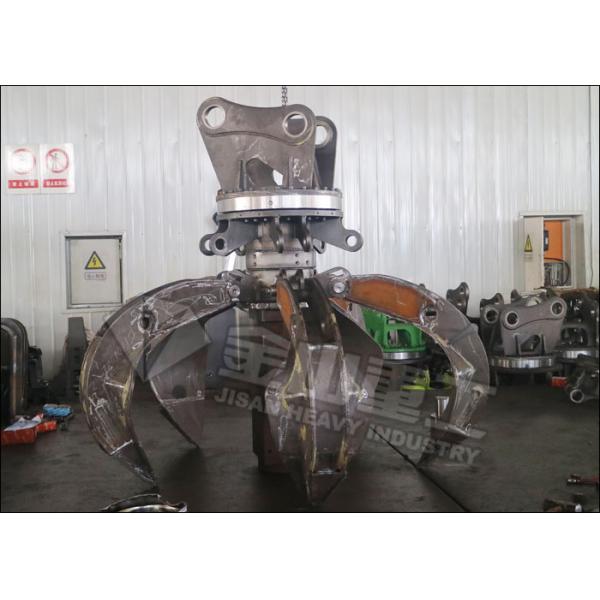 360° Rotation Excavator Rotating Grapple 1950mm Max Jaw Opening Fit PC200 PC210 PC220