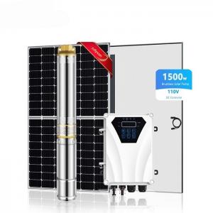 China DC Solar Water Pump System Photovoltaic Brushless For Deep Well on sale