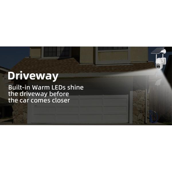 WiFi Surveillance Home Security Camera 3MP Battery Powered AI Motion Detection Spotlight