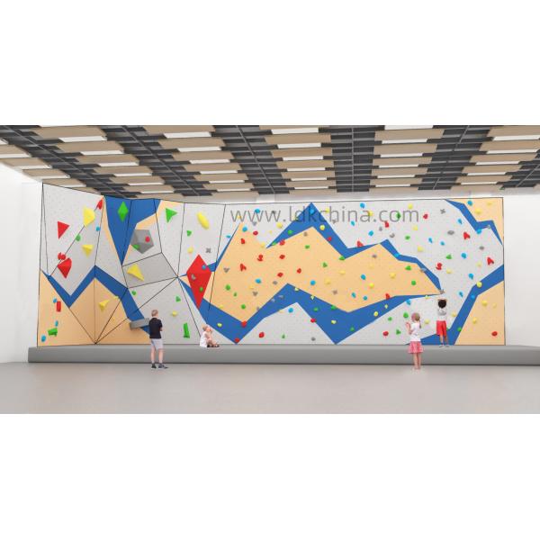 Professional Modular Climbing Wall - Weatherproof Fiberglass Panels & Custom UV Printing