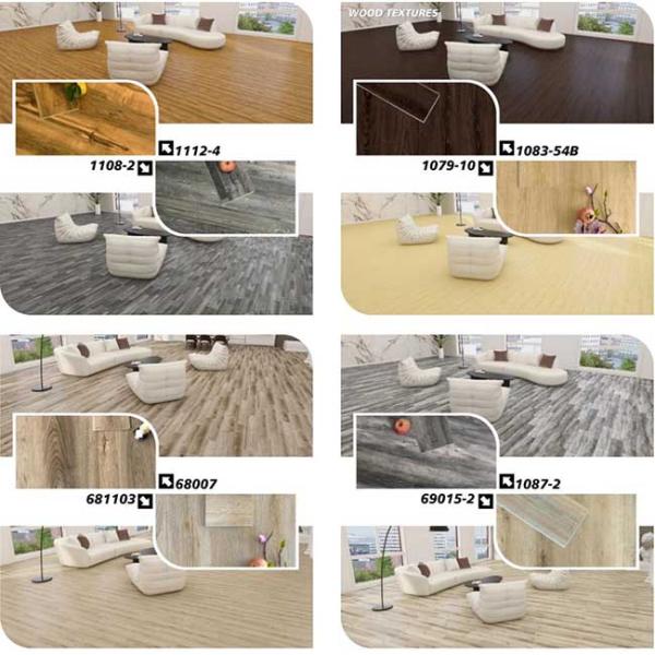 Water Resistant LVT Vinyl Flooring Self Adhesive Lvt Planks Marble Design