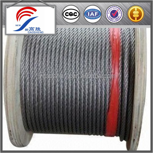 6x19+FC 8mm Wire Gauge Stainless Steel Wire Rope Bending Cutting