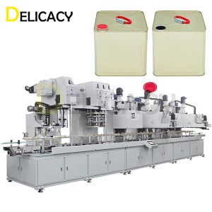 Cheap Automatic 10L Rectangle Tin Can Making Machine 40CPM High Speed wholesale