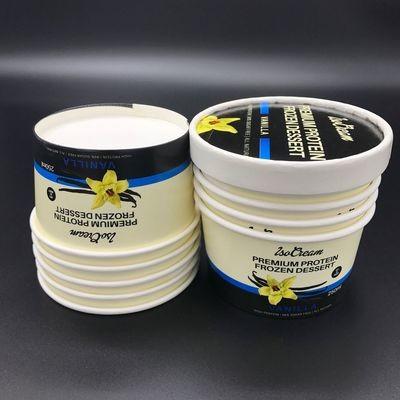 ISO 3oz 5oz 8oz Disposable Ice Cream Cups Flexo Offset Printing