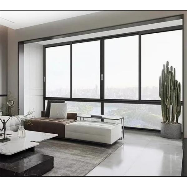 Horizontal Opening Aluminum Alloy Sliding Windows Modern Design High Durability
