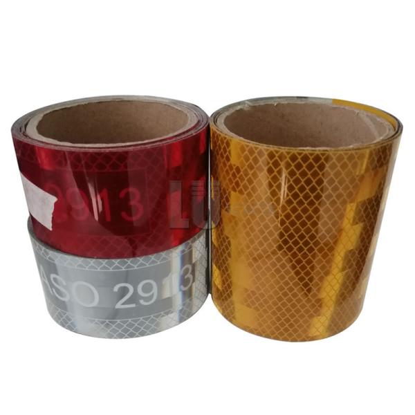 Quality SASO 2913 Yellow Reflective Stickers Printable Waterproof for sale