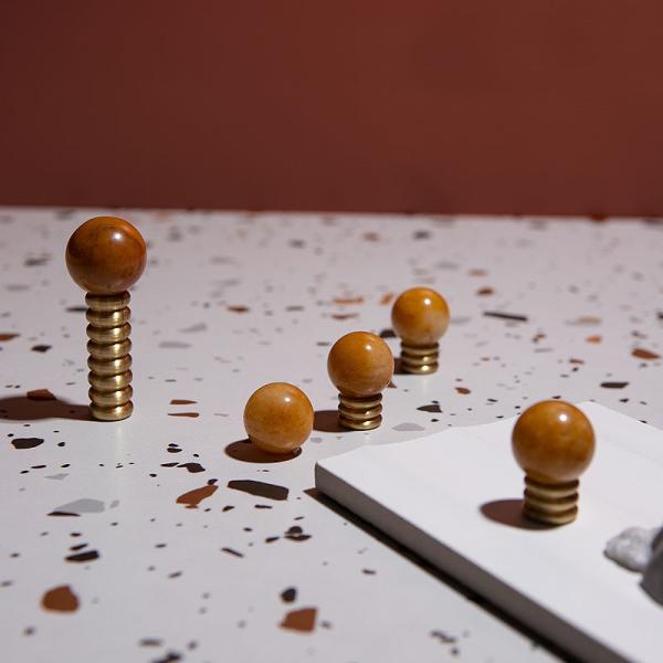 44*14mm Solid Brass Hanger For Coat Golden Clothes Hook Secure Single Towel Hook