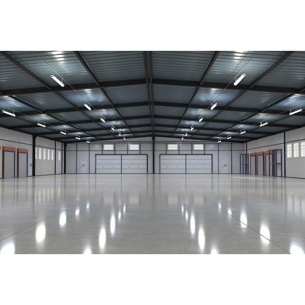 Modern Prefab Steel Warehouse Buildings , High Rigidity Steel Frame Industrial Building