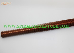 Integrated Aluminum Spiral Finned Tube For Automotive Engineering 0.8mm - 0.9mm Thickness