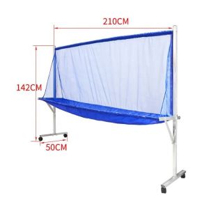 Movable Table Tennis Catch Net Ball Collector Recycle Catcher Equipment Canvas