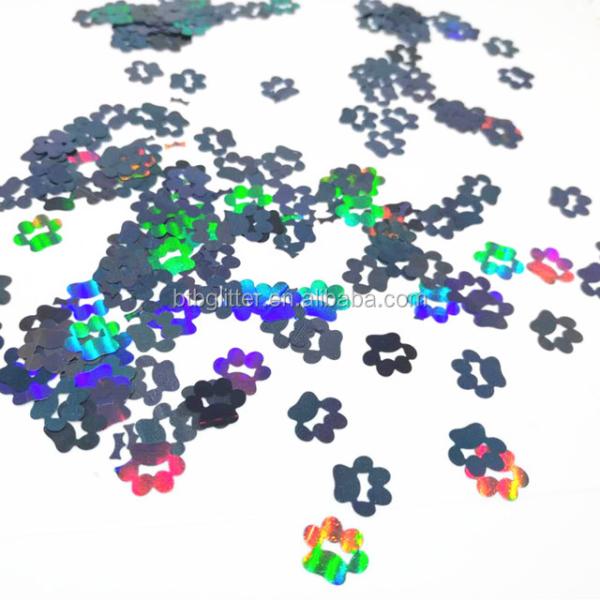 OEM/ODM Yes. We Provide Holographic Glitter Dog Paw Shape with Bliing Bliing Glitter Sequins 10mm