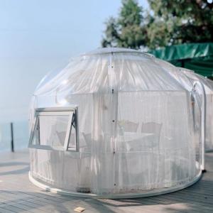 China Outdoor Transparent Glamping Bubble Tent PC Dome House Aluminium Material on sale