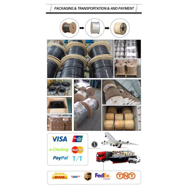 Number of Conductors ≥ 10 FTTH 2 Core Fiber Optic Drop Cable 1km GJYXCH with Custom Length