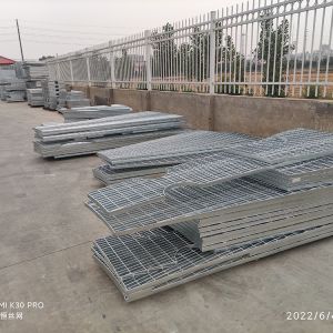 Silver White Steel Metal Grating Oem Hot Dip Galvanized