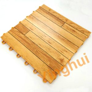 Cheap Badminton Indoor Sport Court Flooring Mould Reaistant Interlock Solid Wood Vinyl Floor wholesale