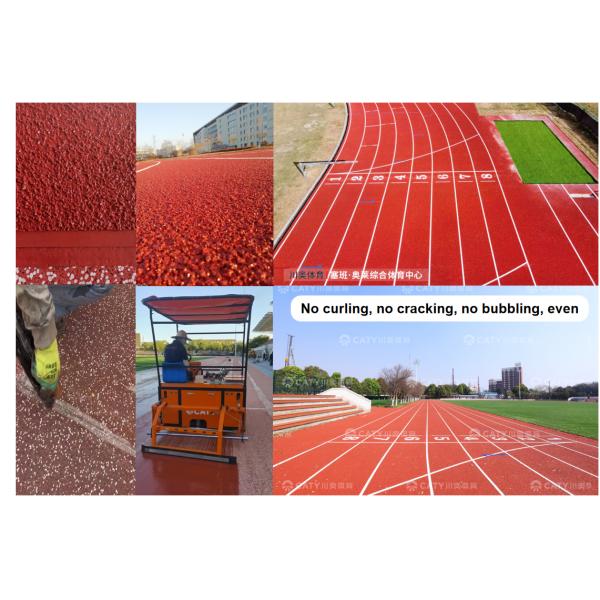 Quick Installation Prefabricated Rubber Jogging Track Material Jogging Colored Rubber Granules