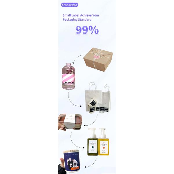 Heat Resistant Custom Label Stickers Roll Colorful Print For Daily Food